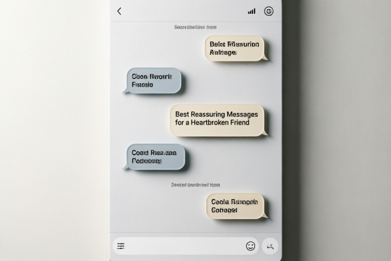 Best Reassuring Messages for a Heartbroken Friend