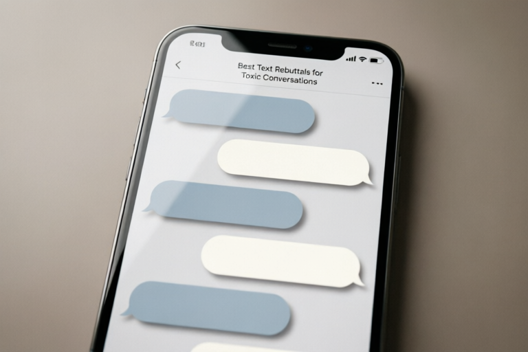 Best Text Rebuttals for Toxic Conversations