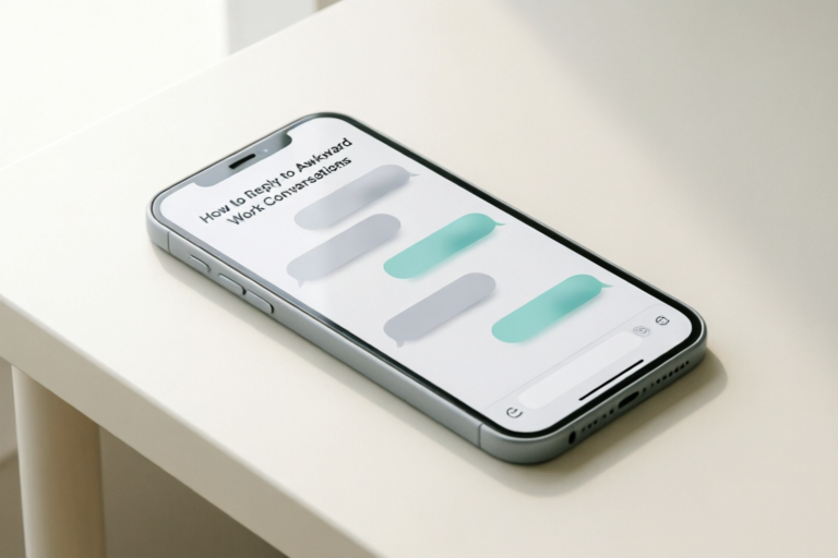 How to Reply to Awkward Work Conversations