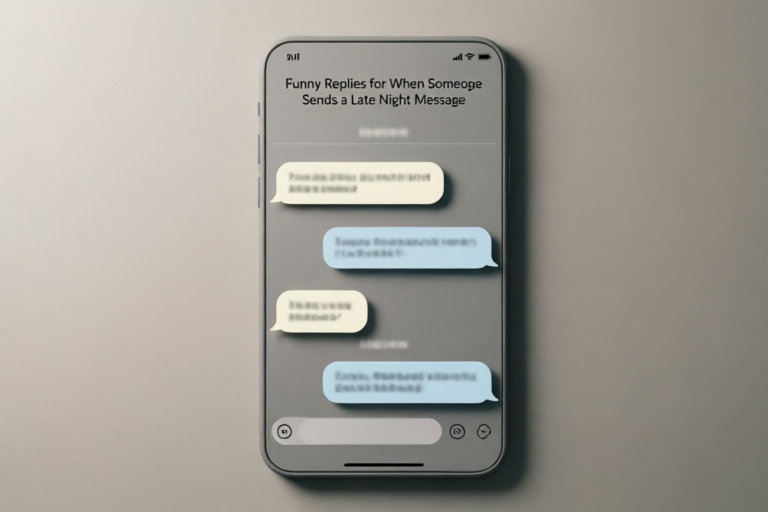 Funny Replies for When Someone Sends a Late Night Message