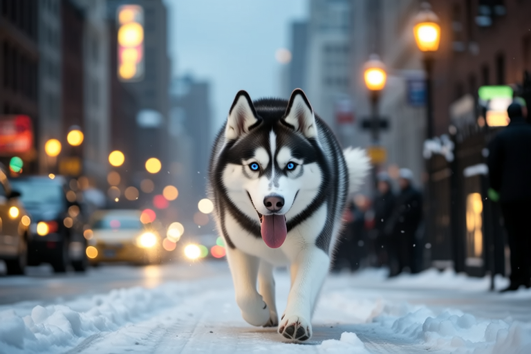 From Frozen Wonders to City Streets: Life with a Siberian Husky